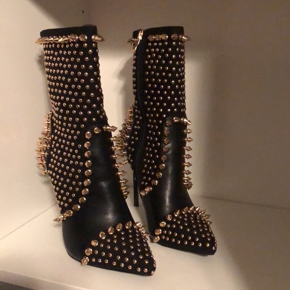 COPY - Gold studded healed boots feeling bold..these are for you. - Picture 4 of 9